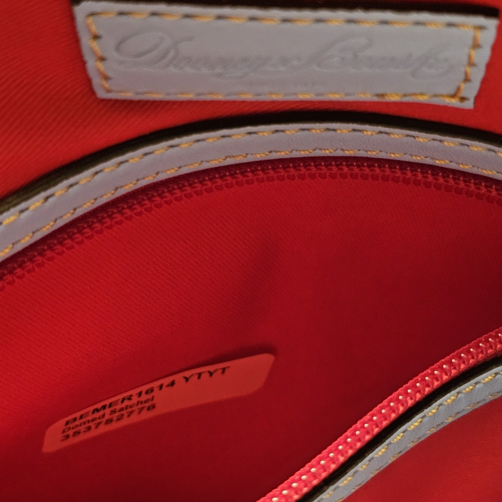 Dooney & Bourke Carribean  Blue Large Domed Satchel  Handbag - Picture 6 of 9